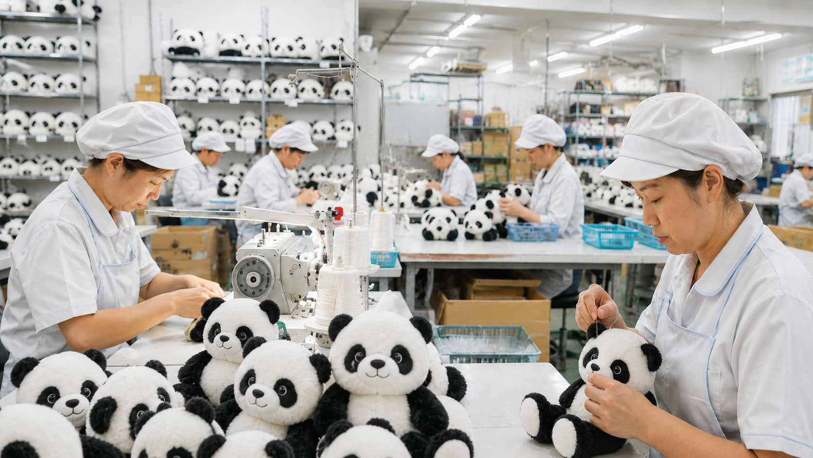 自社工場による生産体制